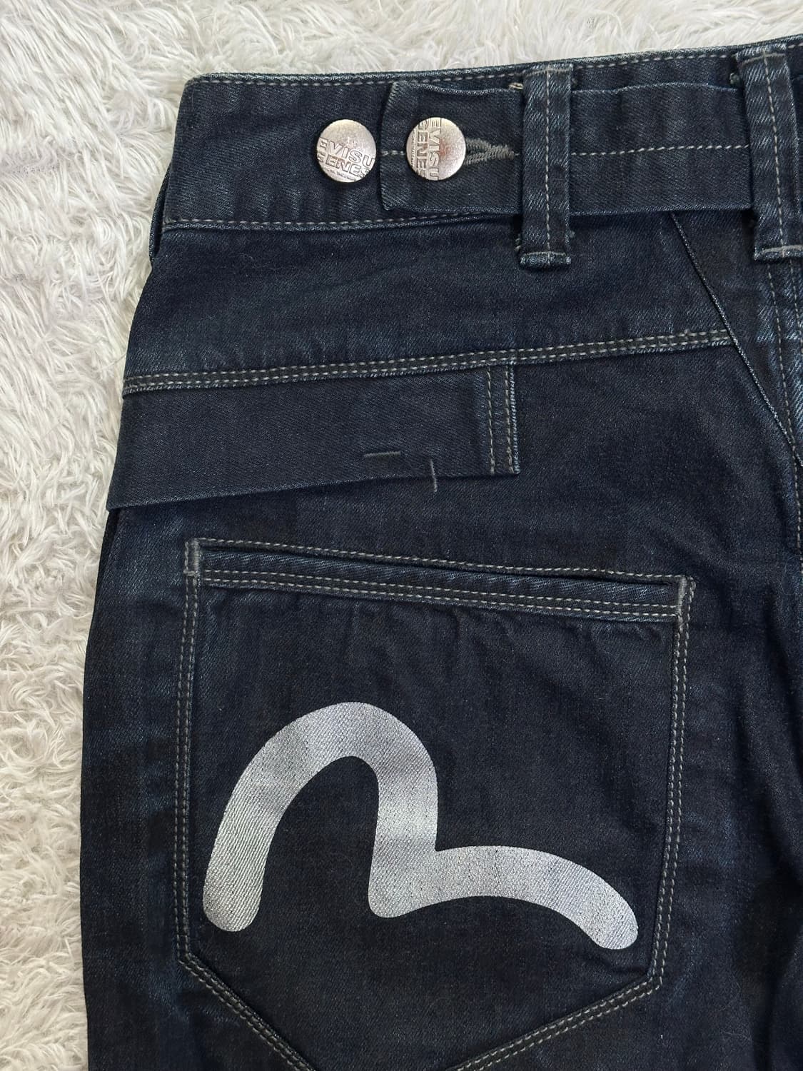 에비수 EVISU 청바지 32 페인트 데님 상품이미지4
