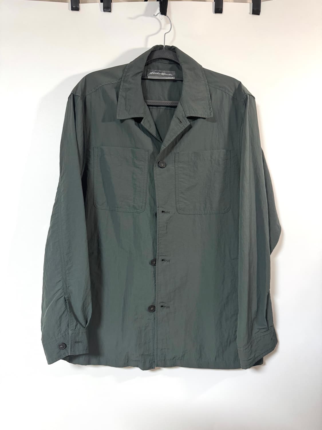 포터리맛 Eddie Bauer 카키그린 셔츠 자켓 100-105 상품이미지1