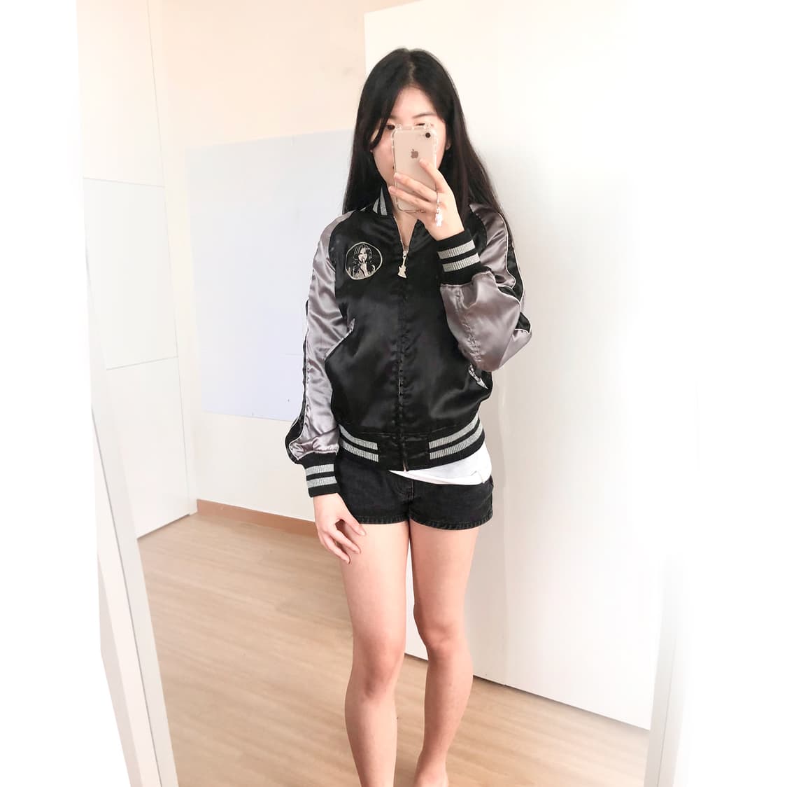 히스테릭글래머 블랙&실버 글로우 블루종 *rare 상품이미지10