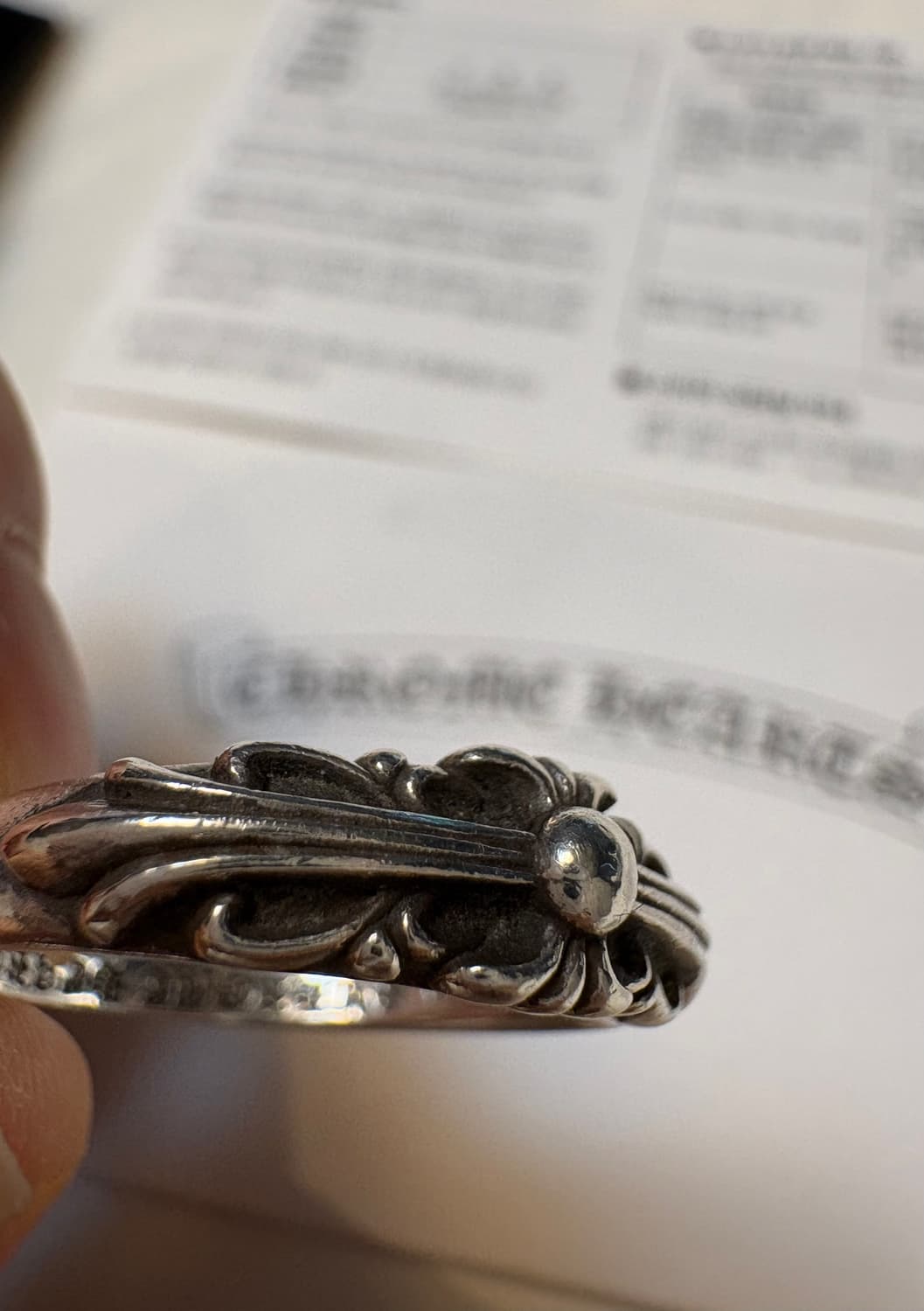 크롬하츠 베이비 플로랄 링 (us10.5) 상품이미지2