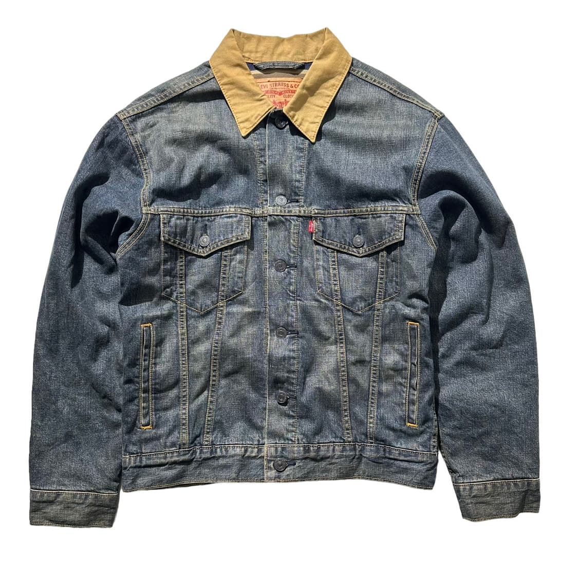 리바이스 카라 배색 데님 트러커 청자켓 상품이미지2