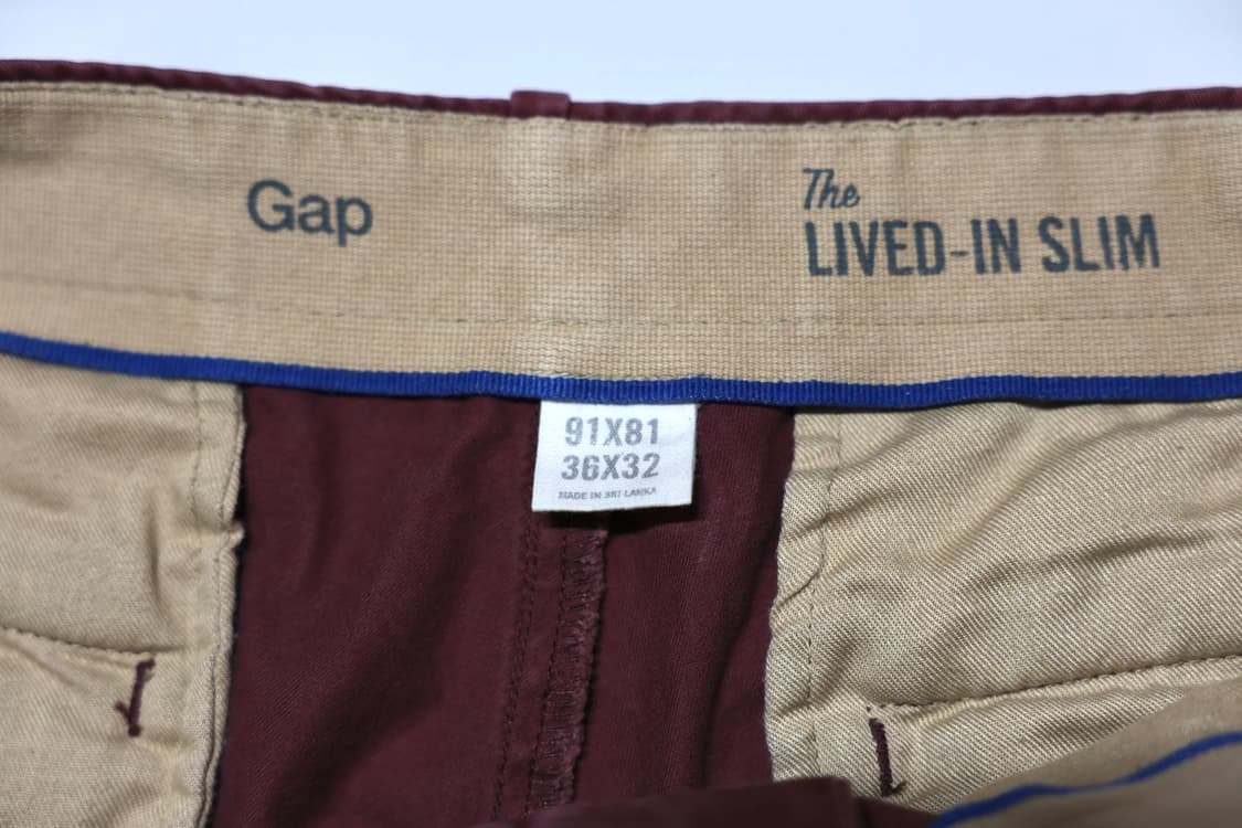 GAP Cherry Burgundy Chino pants 상품이미지6
