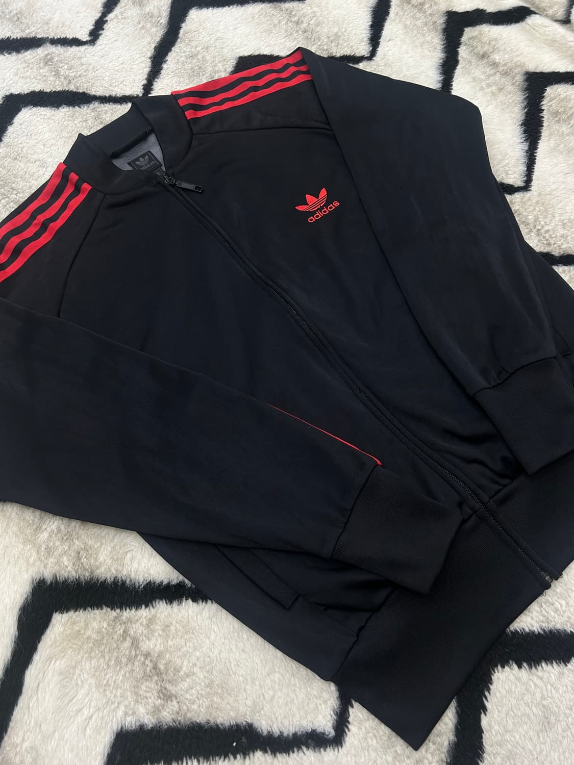 [XL]아디다스 슈퍼스타 트랙탑/블랙레드 상품이미지2