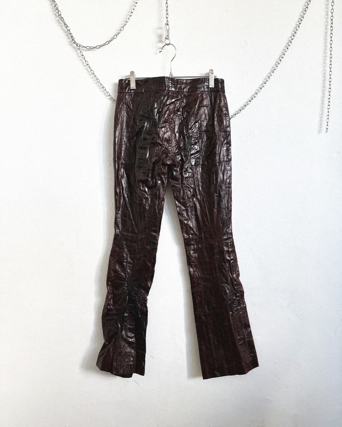 구찌 by 톰포드 01 장어가죽 플레어 레더팬츠 상품이미지5