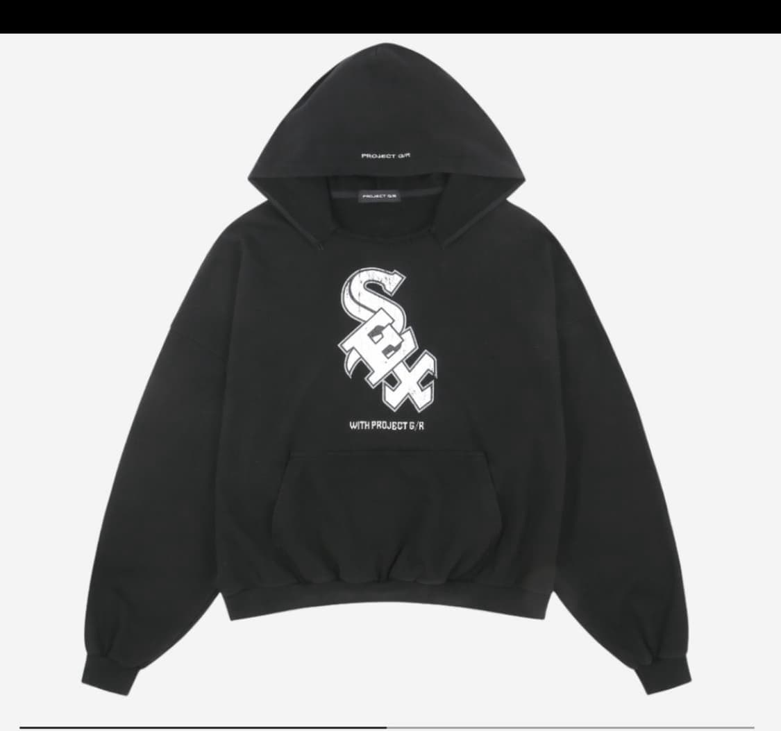프지알 프로젝트지알 Sxx 패러디 후디 블랙 상품이미지1