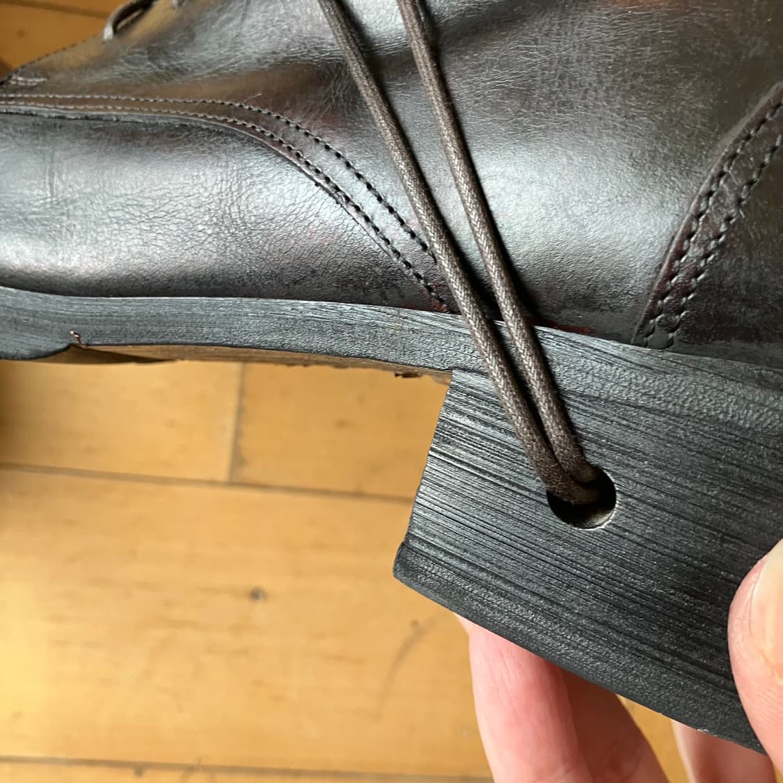 Whoop de doo 훕데두 스퀘어 레이스 스루 힐 부츠 (270) 상품이미지6