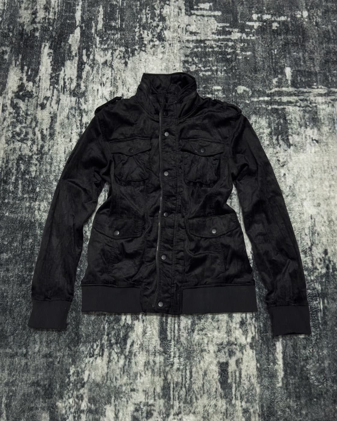 {Semantic Design} Velvet Military Jacket 상품이미지3