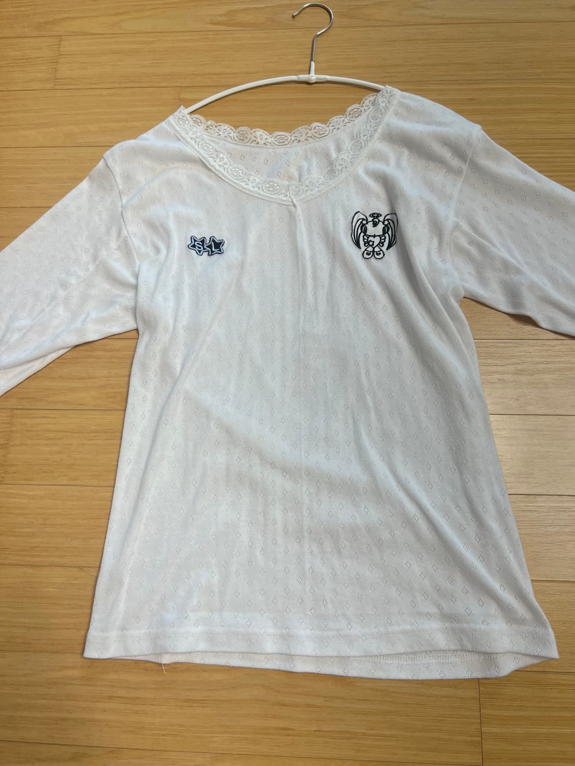 샬롬클럽 퓨로 레이스탑 화이트 상품이미지3