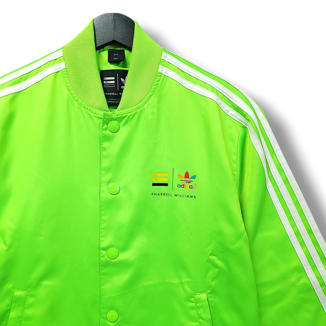 [95] 아디다스 네온그린 퍼렐 윌리엄스 콜라보레이션 트랙 자켓 상품이미지3