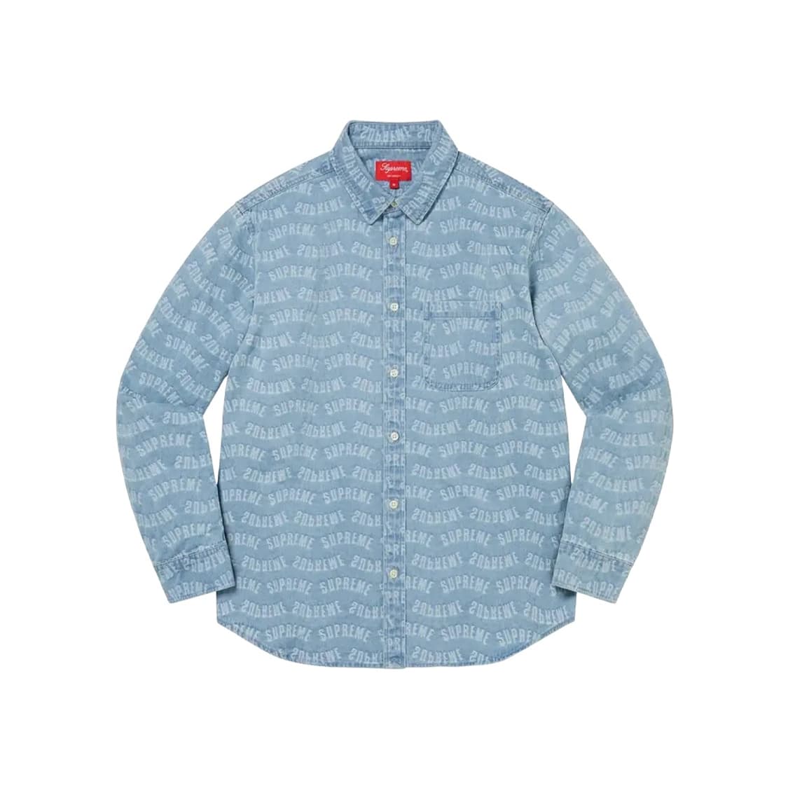 슈프림 아크 자카드 데님 셔츠 블루 상품이미지1