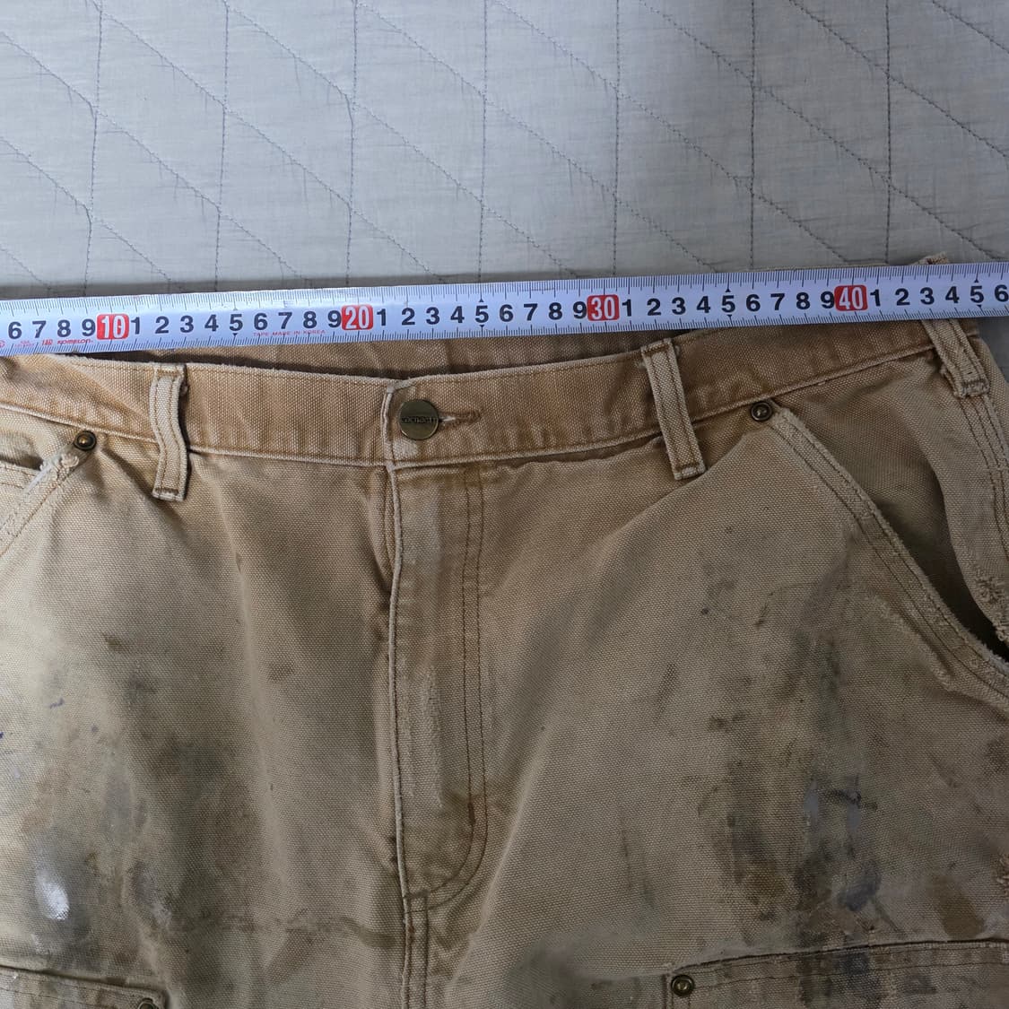 [36X34] 칼하트 더블니 B136 BRN 워크팬츠 트래쉬드 T-4 상품이미지8