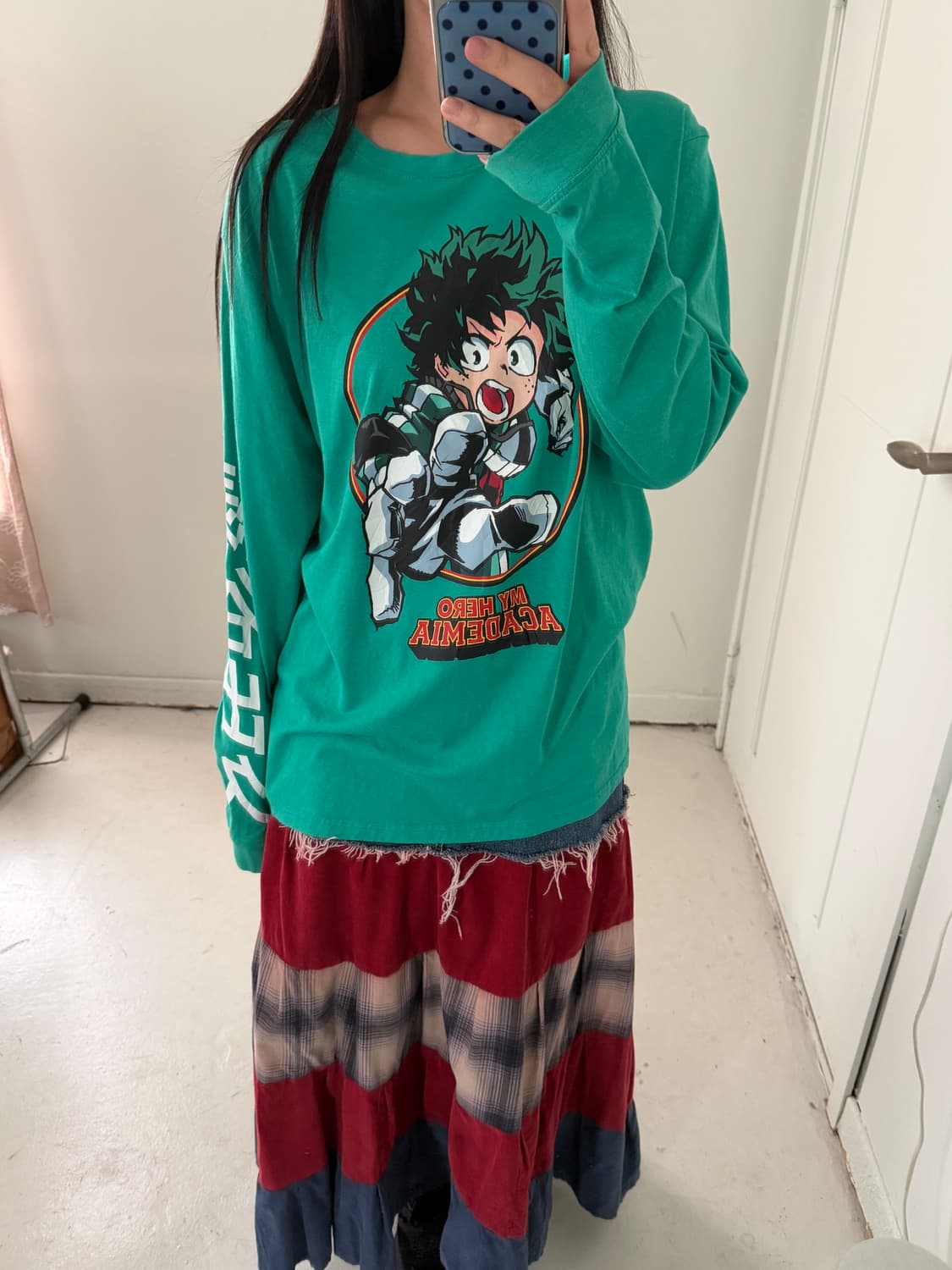 나의 히어로 아카데미 미도리야 애니 롱슬리브 상품이미지1