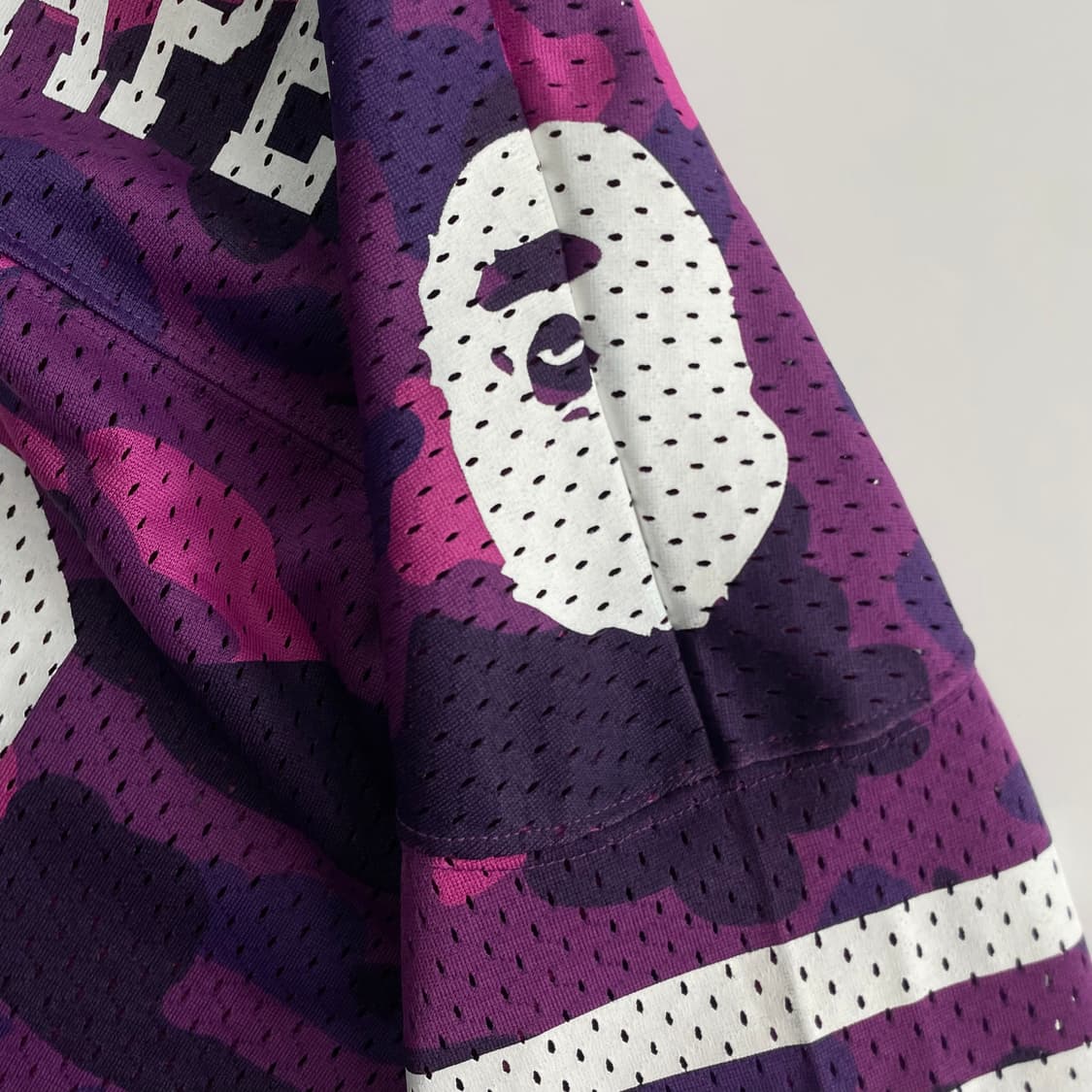 Bape 베이프 퍼플 퍼스트카모 베이스볼 져지 상품이미지6