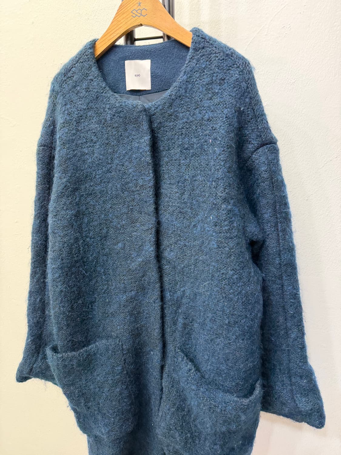 정품) KUHO 구호 블루 니트 가디건 자켓 77 상품이미지3