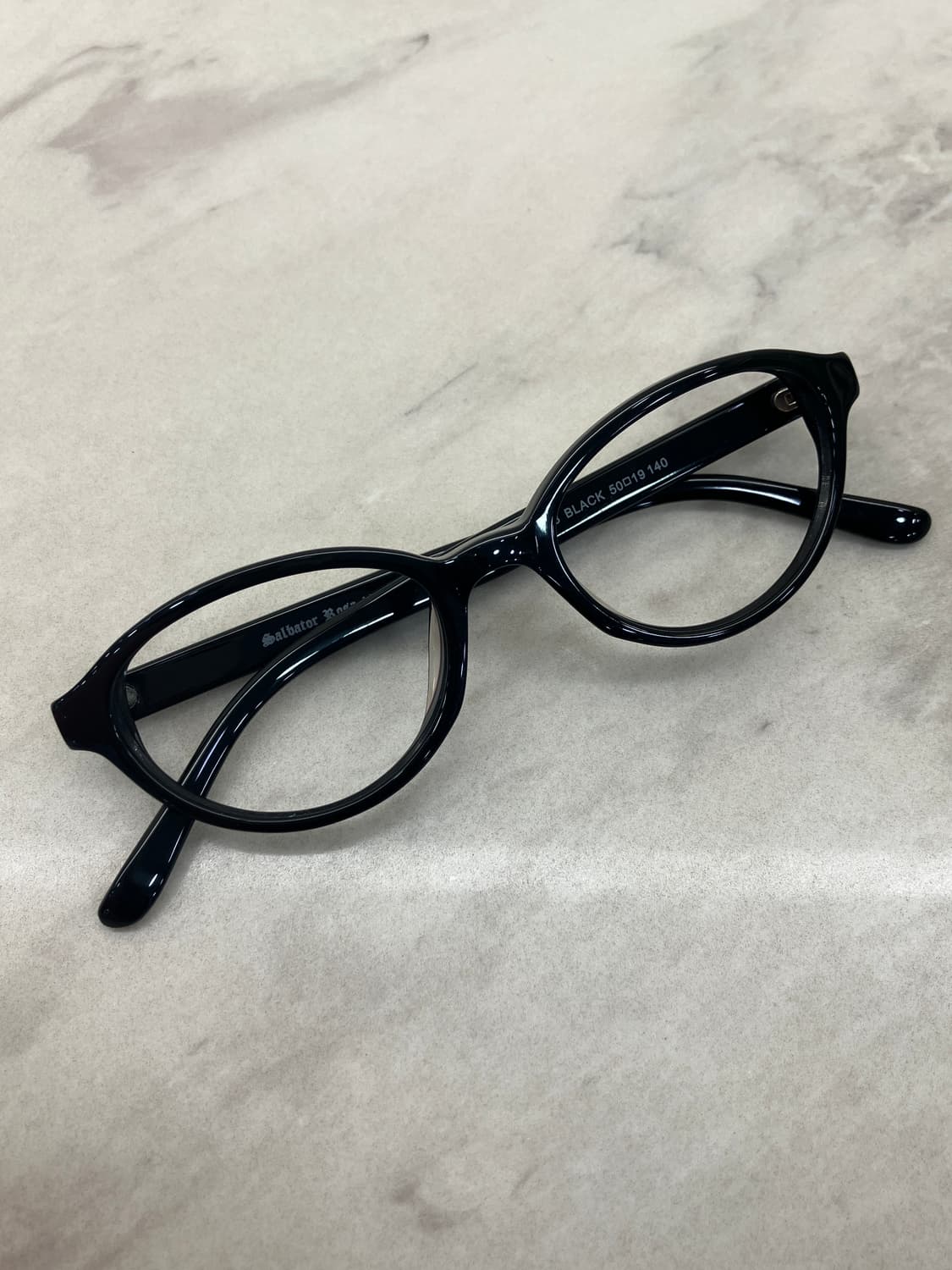 살바토르 로사 Salbator Rosa 블랙 캣아이 오벌 뿔테 안경 상품이미지1