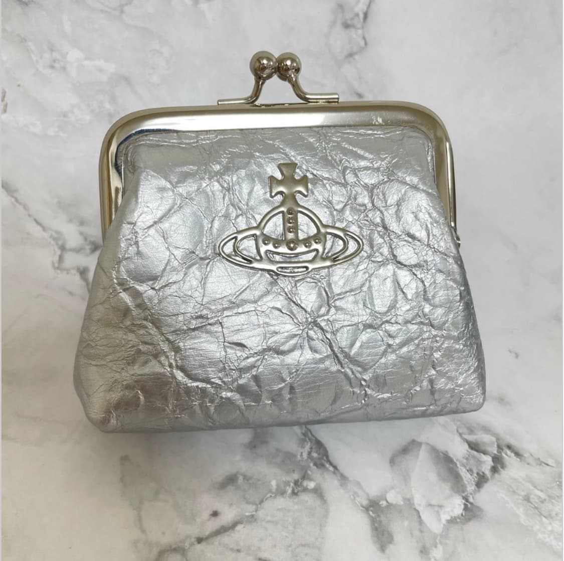 비비안웨스트우드 아카이브 orb 실버 복주머니 동전지갑 체인 크로스백 상품이미지1