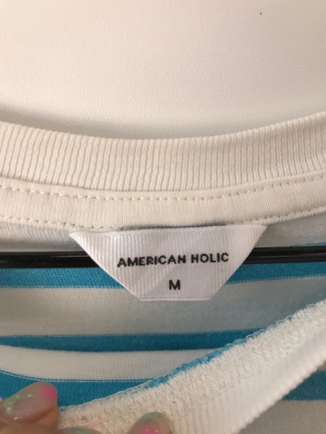 American Holic Blue Stripe Tee 상품이미지7