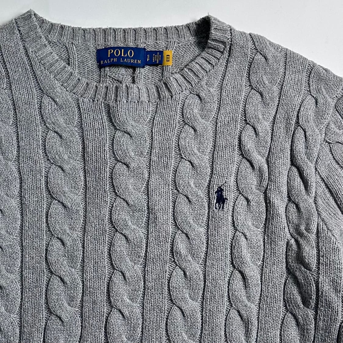 폴로 랄프로렌 그레이 케이블 니트  상품이미지3
