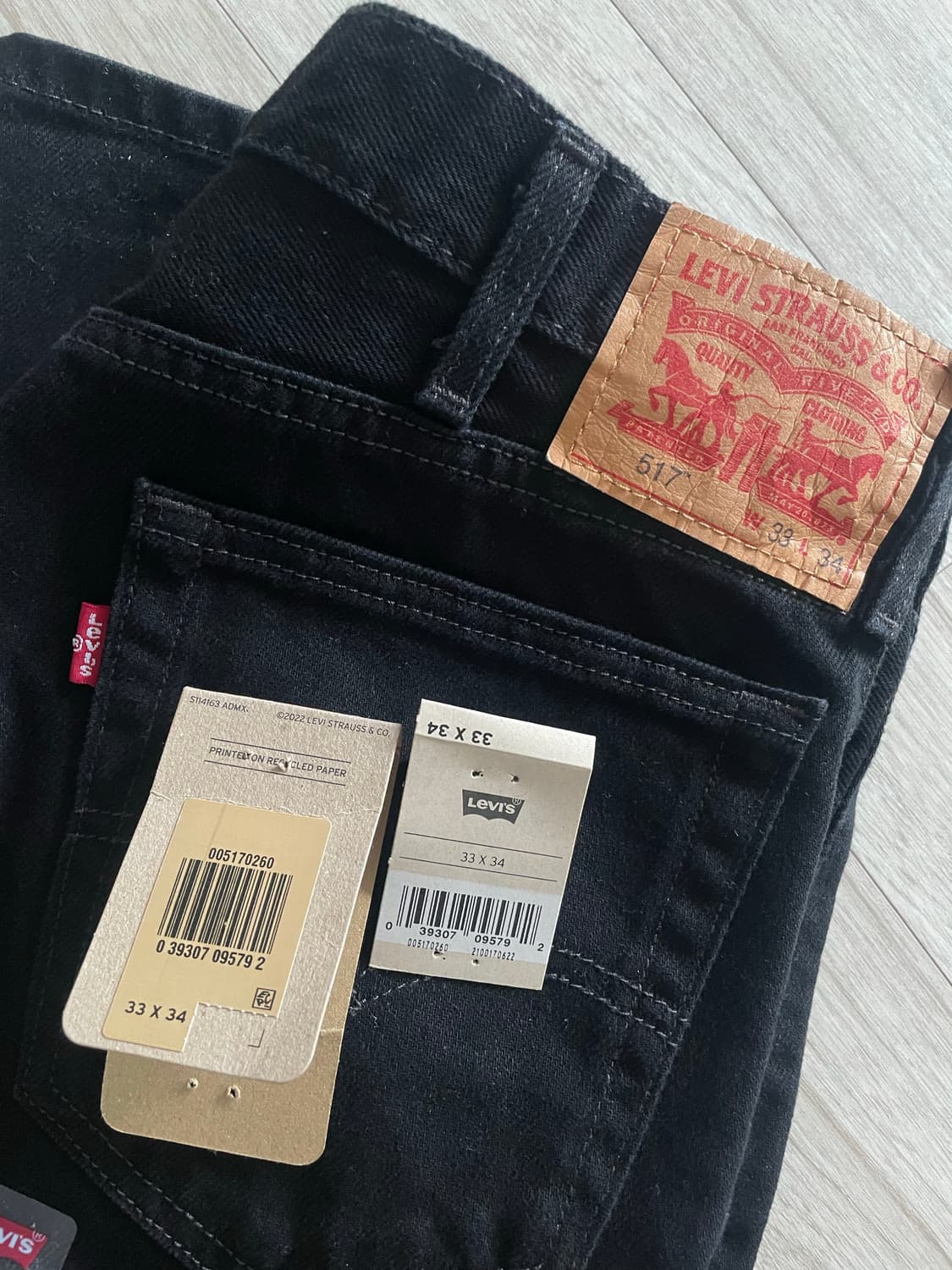 [33x34] 리바이스517 블랙 levis 517 black 상품이미지1