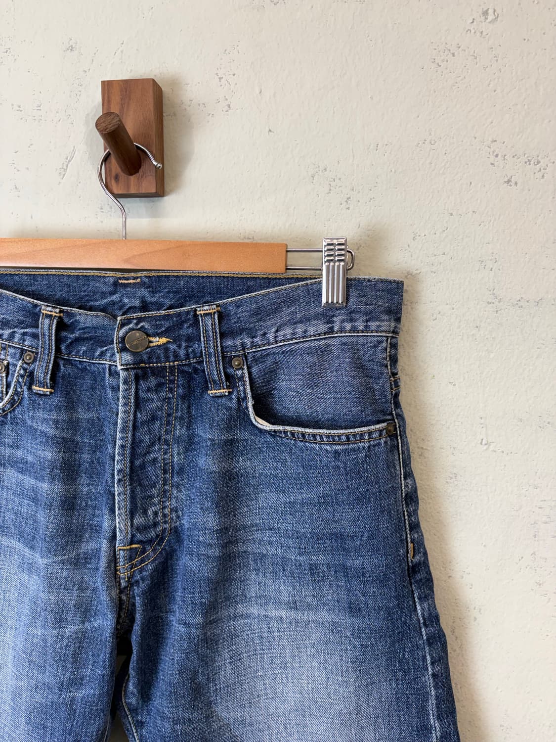 칼하트 빈티지 데님 하프팬츠 상품이미지4