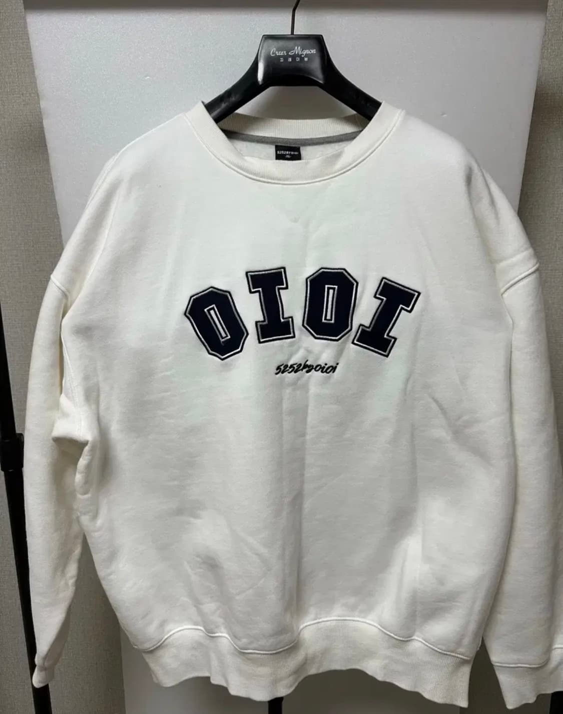 oioi 기모 화이트맨투맨티셔츠 xl 상품이미지1