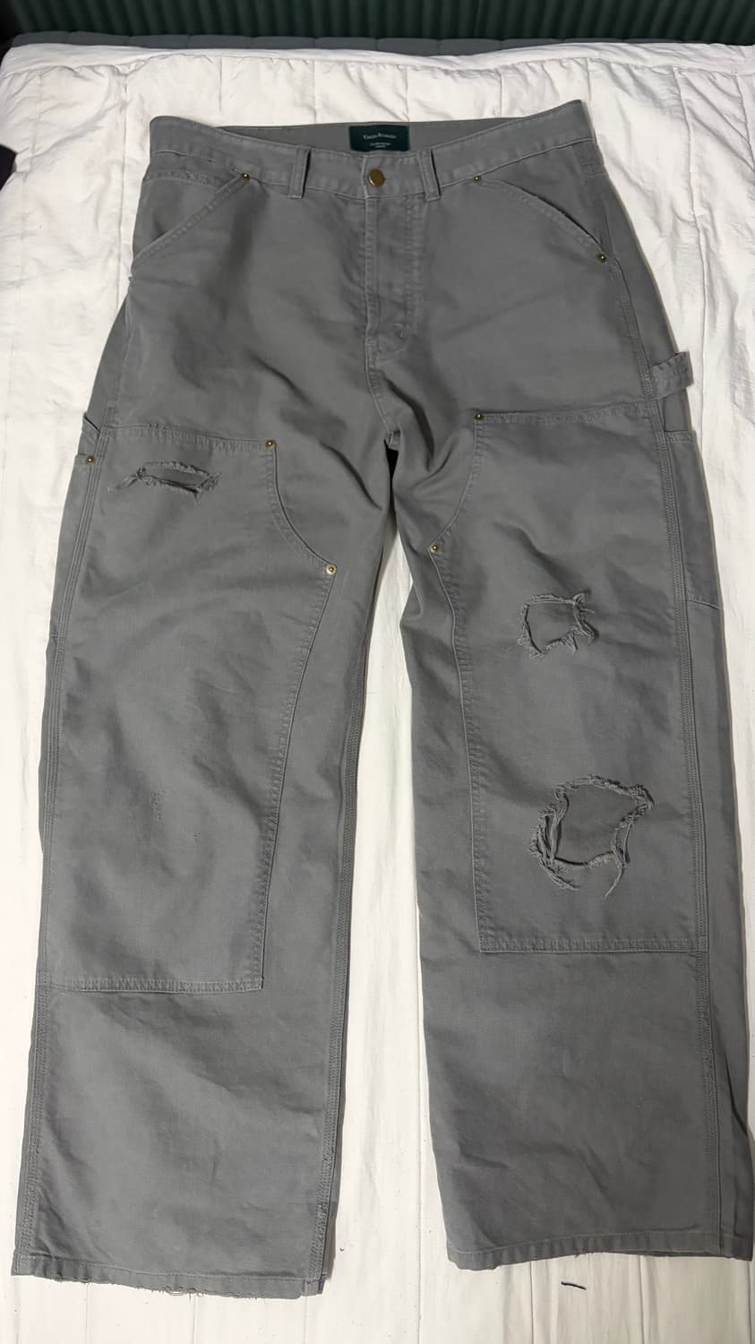 언더마이카 카펜터 팬츠 카키 그레이 1 상품이미지2