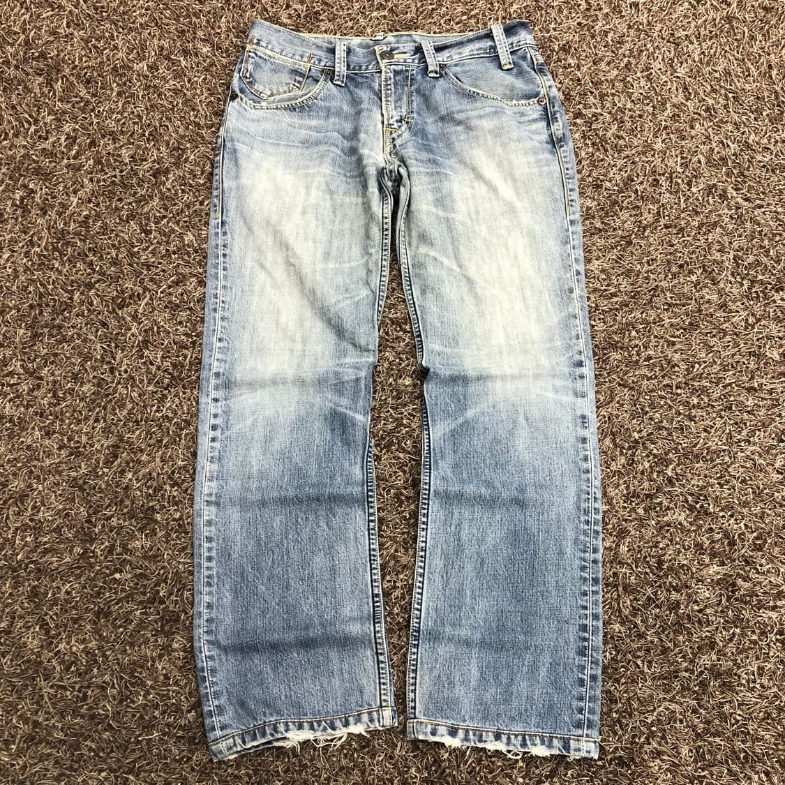 리바이스 504 워싱 데님 팬츠 상품이미지2