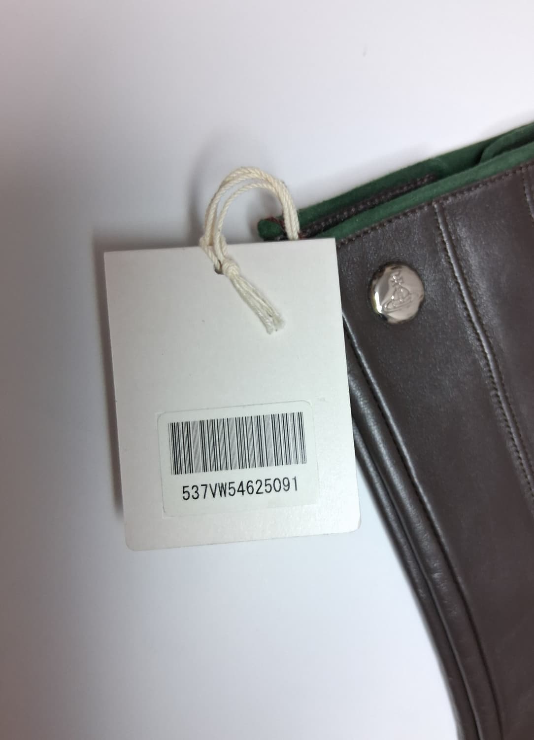 비비안웨스트우드 남성용 다크브라운 가죽 장갑 25cm (새상품) 상품이미지8