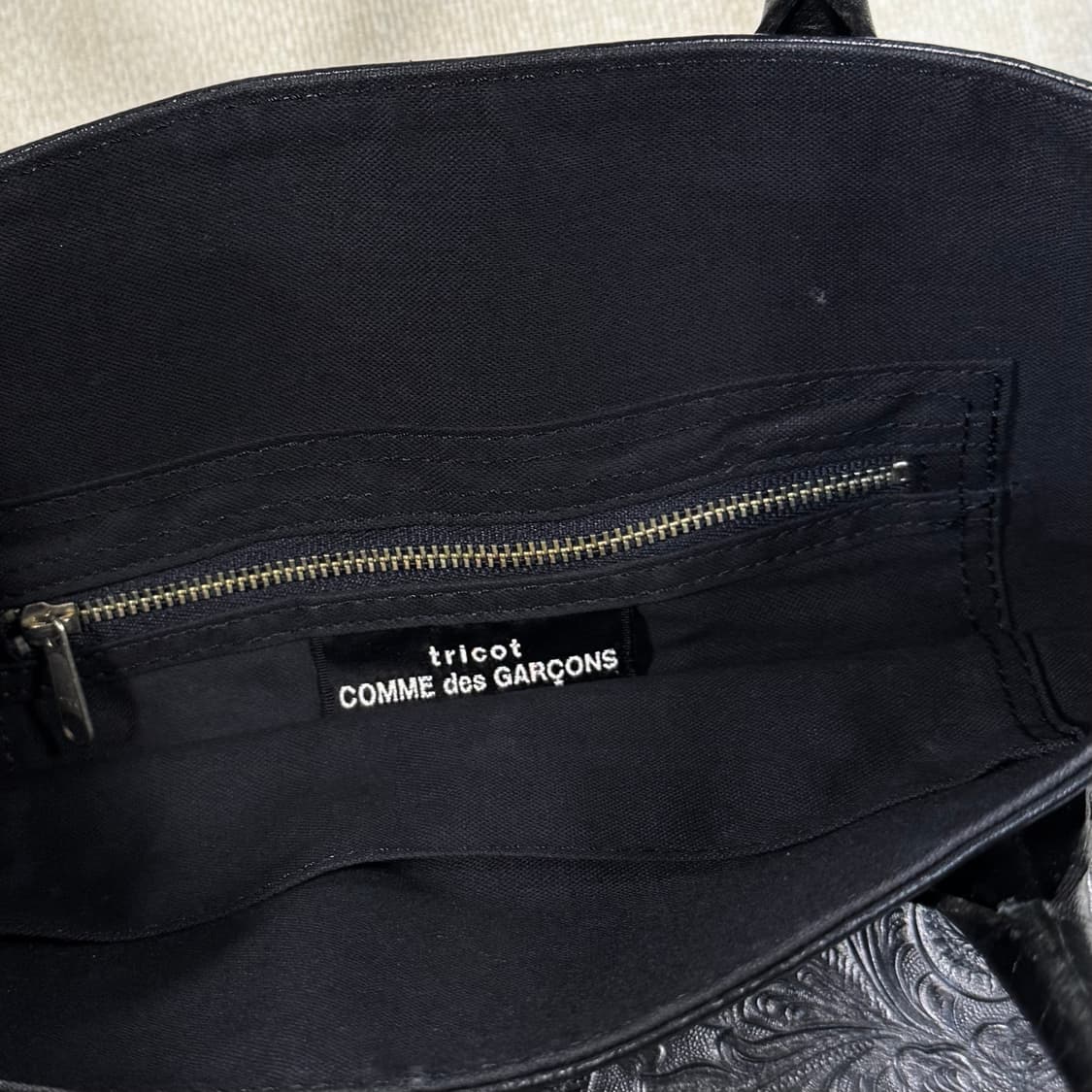 Beaded fringe Black Tote Bag 상품이미지6