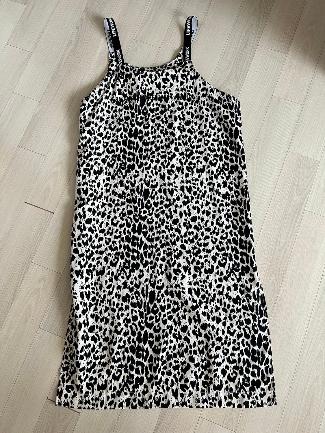 라이프워크 레오파드 패턴 뷔스티에 원피스 상품이미지1