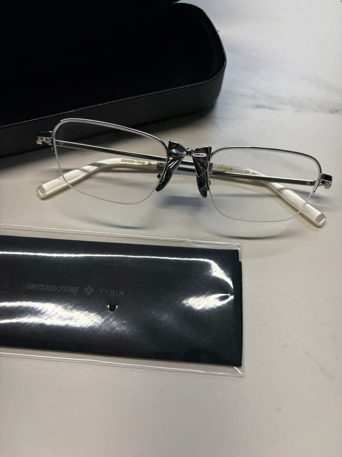 슈슈통 위민 메탈 리본 글래스 안경 실버 상품이미지5