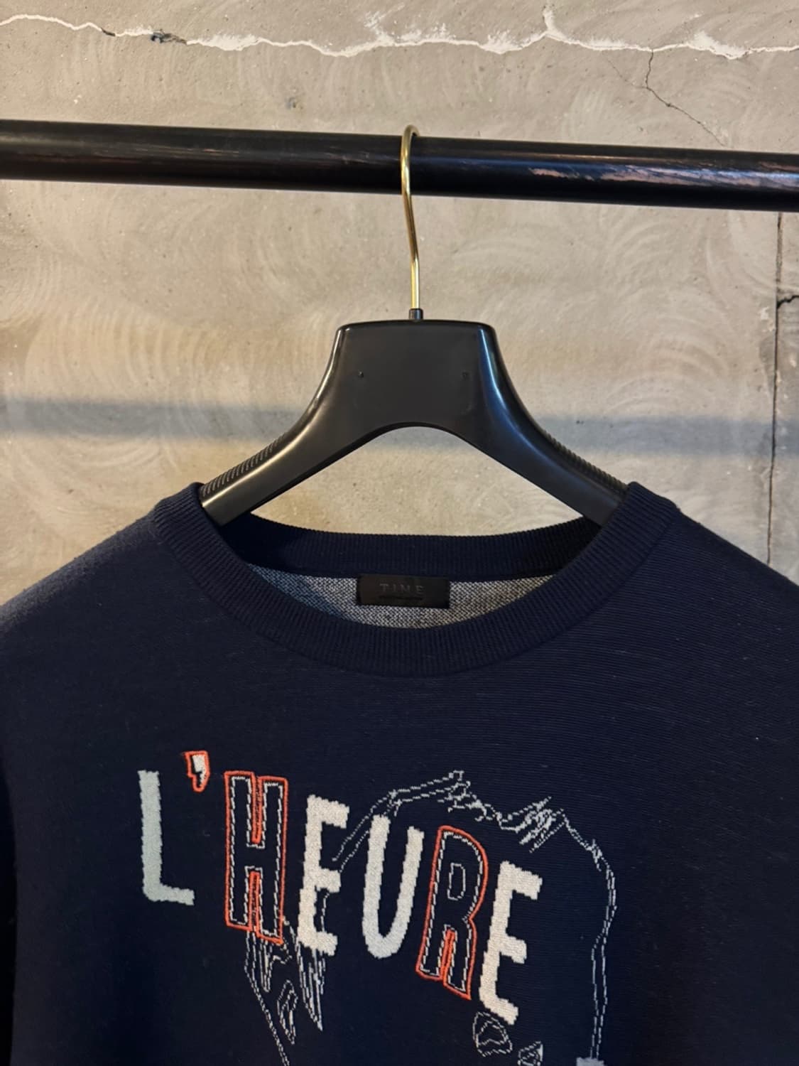 타임옴므 그래픽 니트 100 상품이미지8