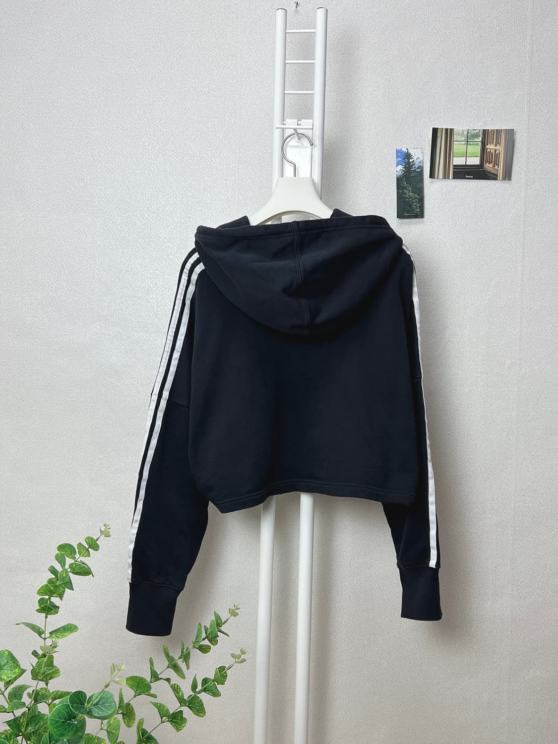 아디다스 크롭 후드티  상품이미지4