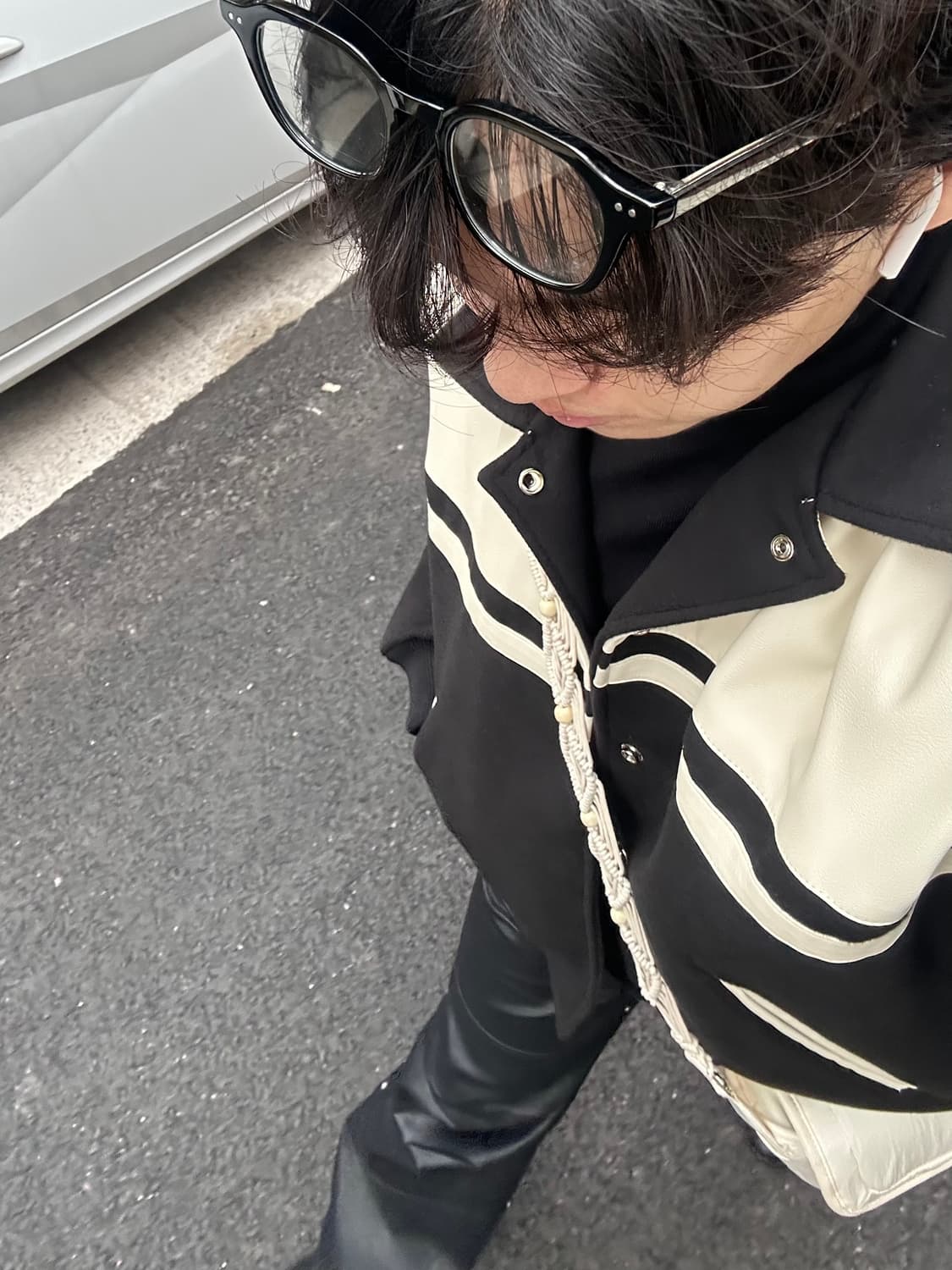 노이즈 울 바시티 자켓 상품이미지1