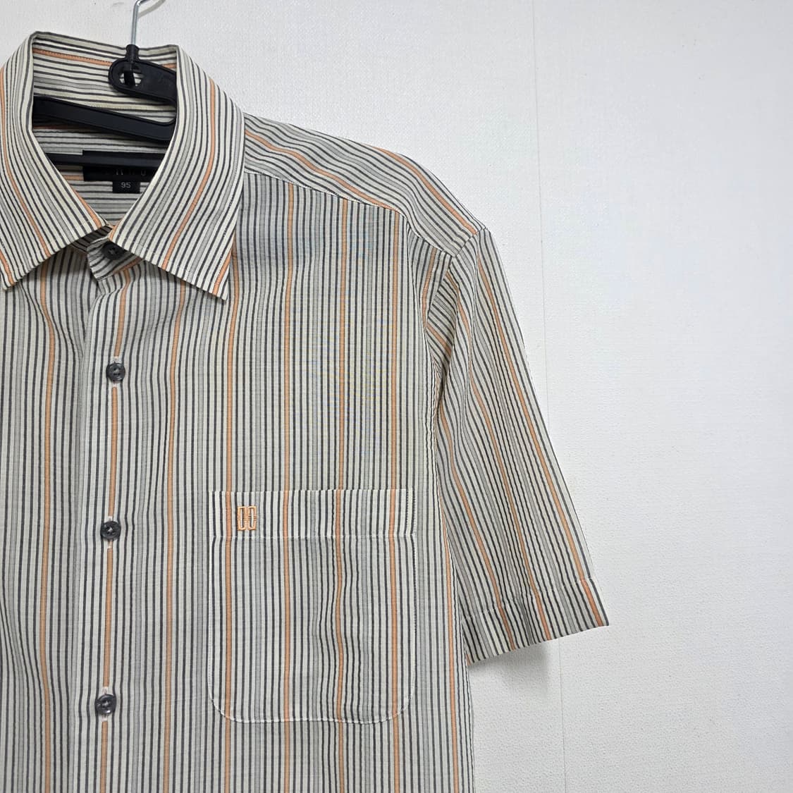95 닥스 스트라이프 반팔 셔츠 베이지 상품이미지2