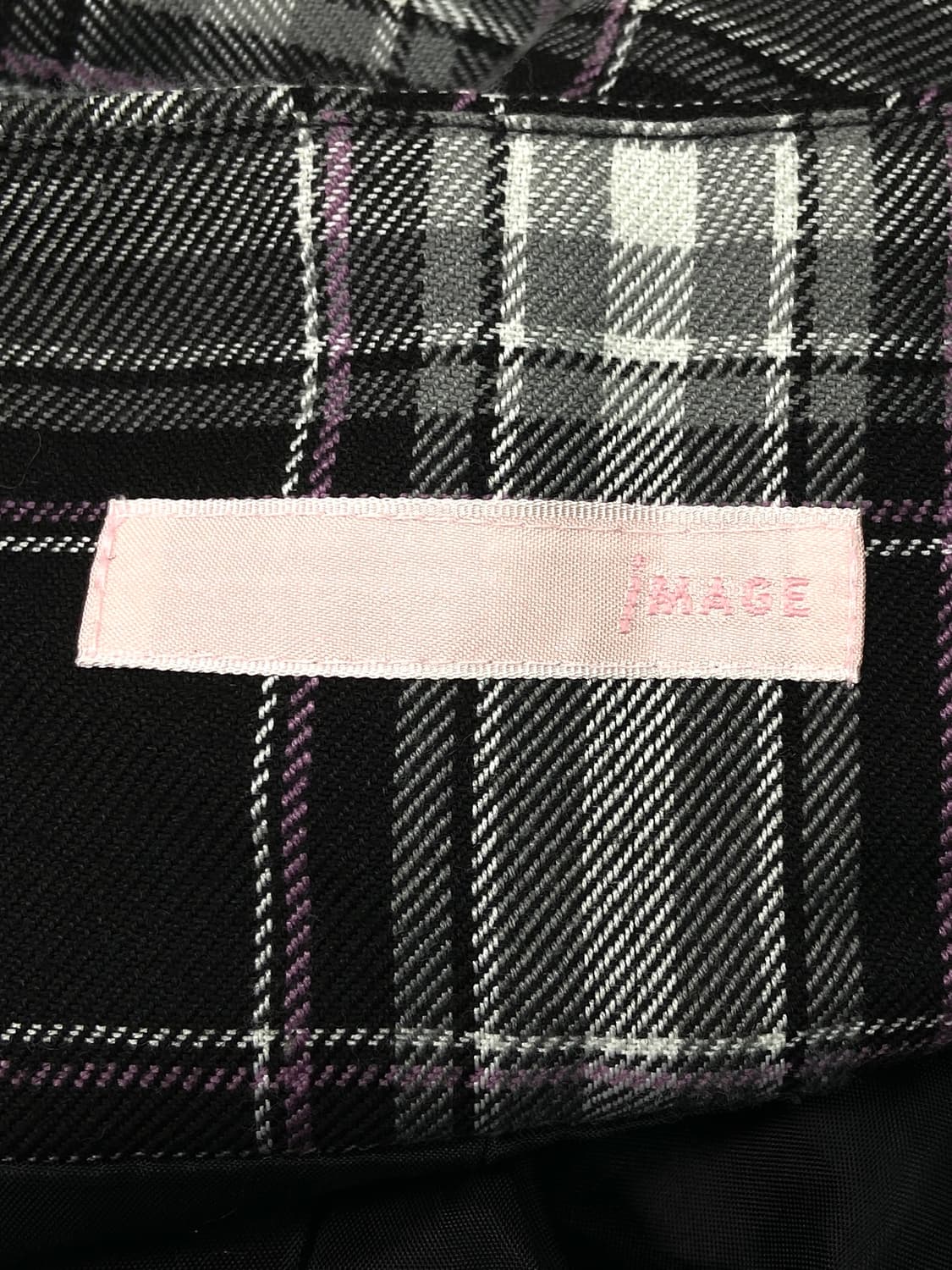 Image Black Check Skirt 상품이미지5