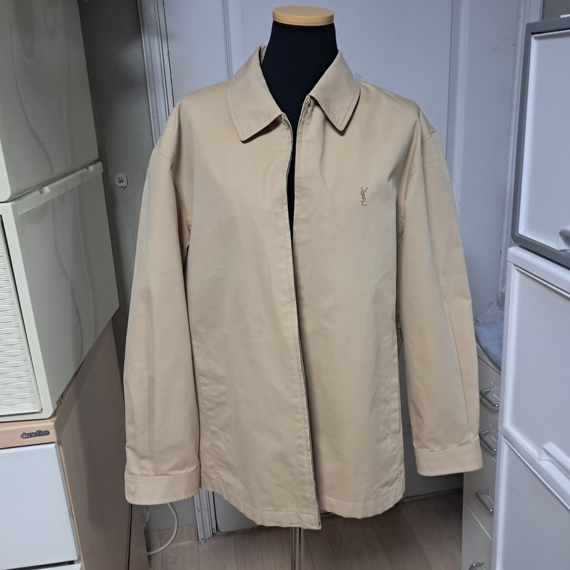 입생로랑 남성 빈티지 블루종 봄버 자켓 95 상품이미지1