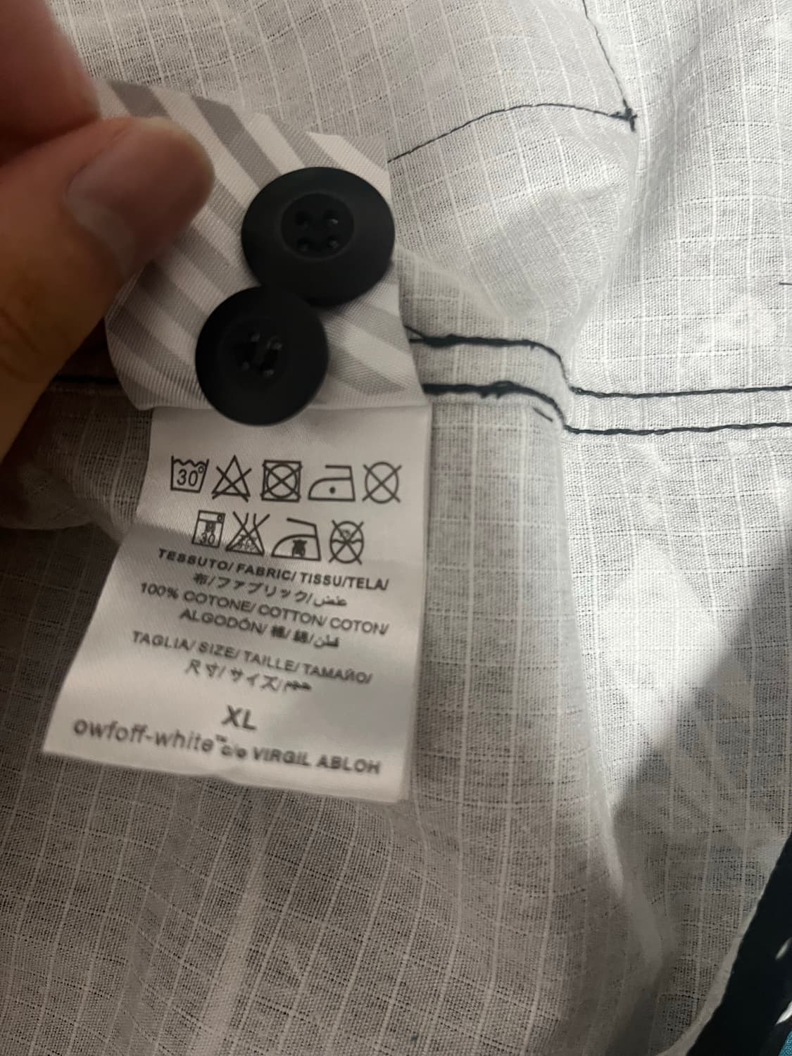 오프화이트 마블 프린트 자켓 상품이미지4