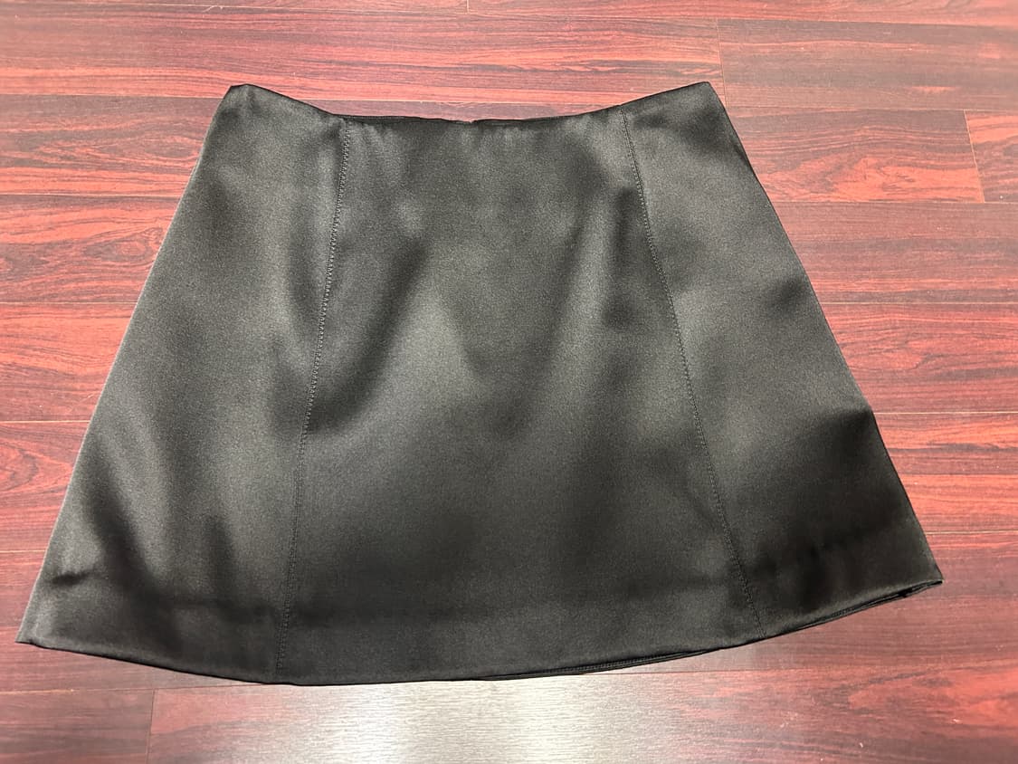아르켓 새틴 미니 스커트 블랙 arket 상품이미지1