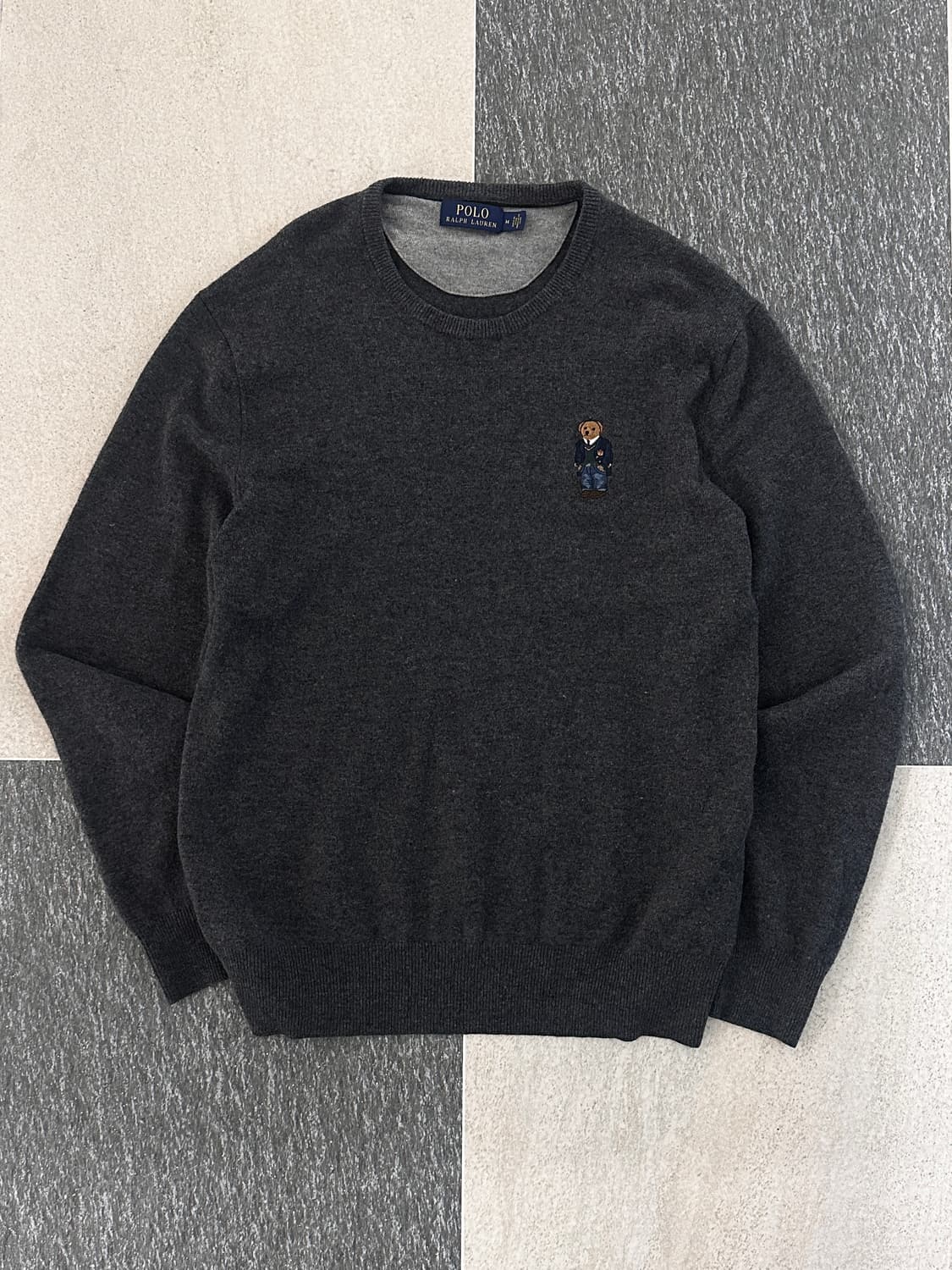 폴로 랄프로렌 폴로베어 차콜 메리노울 니트  상품이미지5