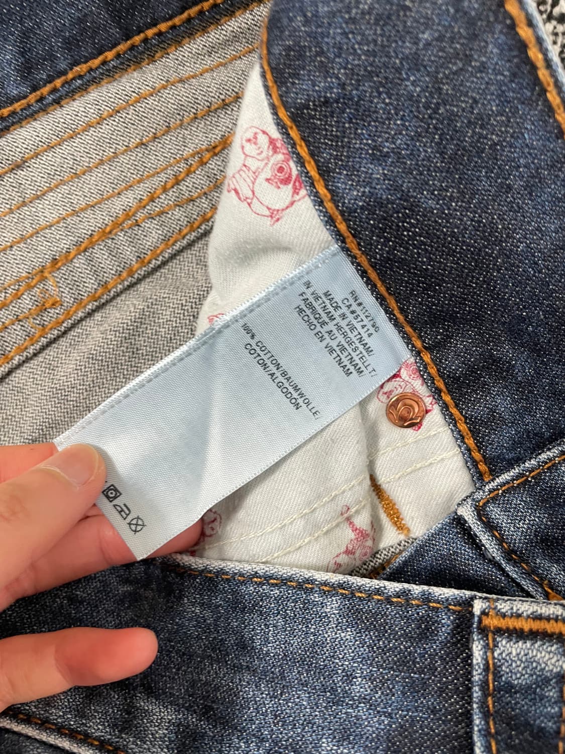 빈티지9. 트루릴리전 스트레이트핏 워싱 진 데님팬츠 청바지 상품이미지3