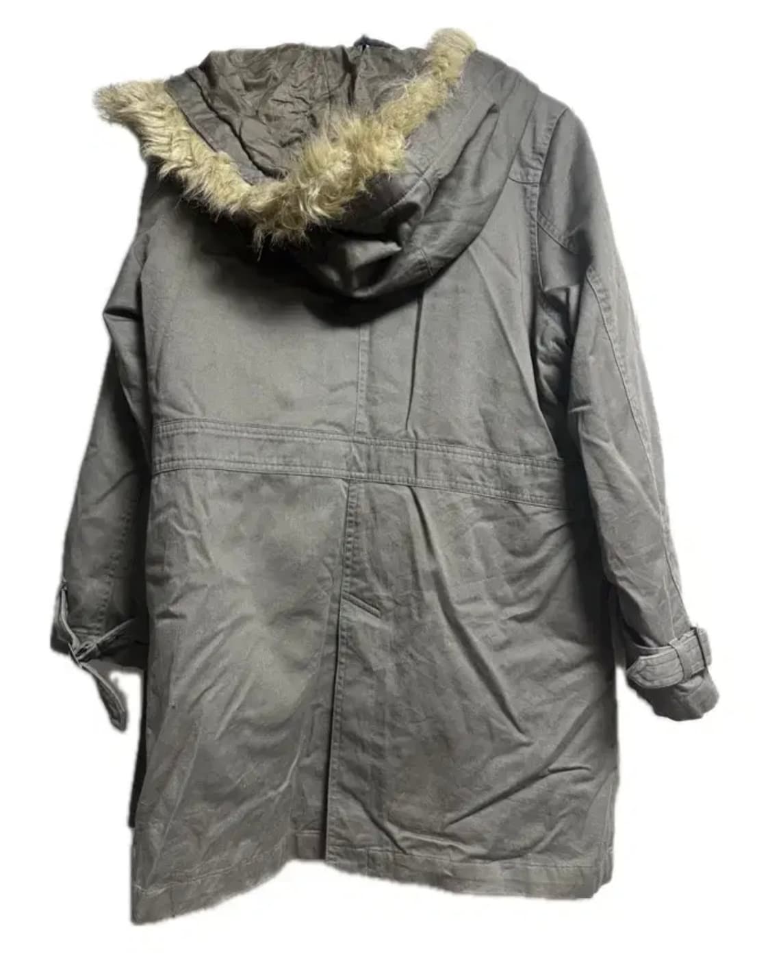 빈티지 카키 퍼후드 야상 상품이미지2