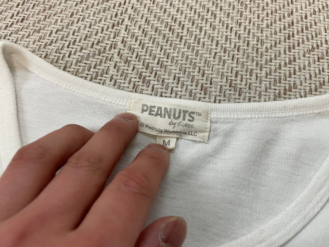 피너츠 스누피 드로잉 반팔티셔츠 J03650 상품이미지4