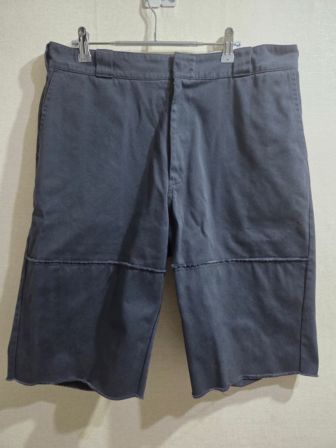 뤡코즈 디컷 더블니 쇼츠 네이비 2 상품이미지1