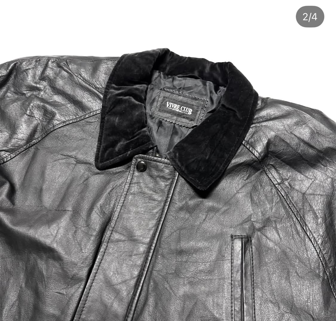 레더 파카 코트 상품이미지2