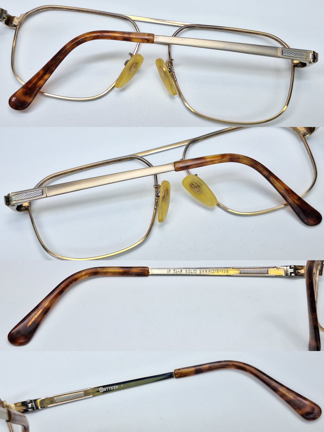 CONTINENTAL XO-02 이온금도금 티타늄 투브릿지 안경테 빈티지 상품이미지5