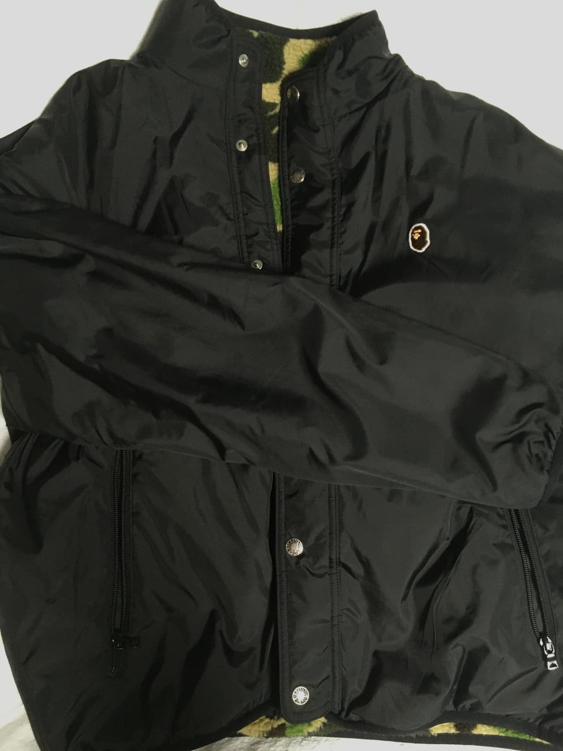 베이프 ABC 카모 보아 립스탑 리버서블 자켓 상품이미지5