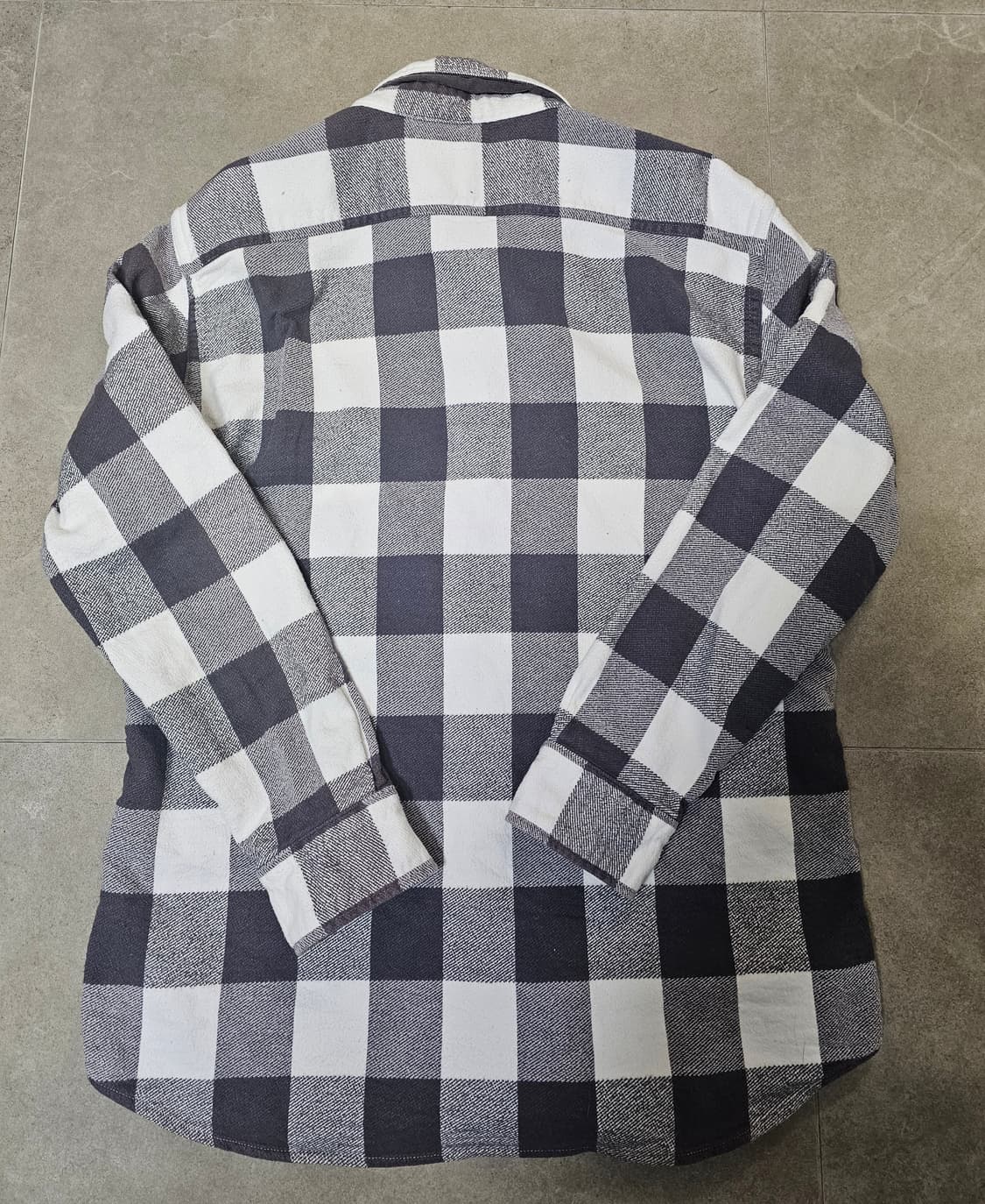 유니클로 남성 플란넬 체크 셔츠 L 상품이미지4