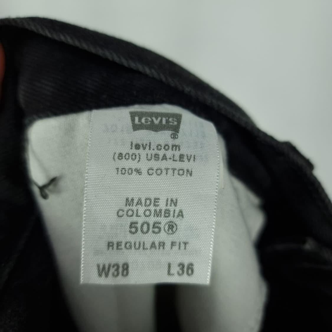 [리바이스] 505 루즈 스트레이트 블랙 데님 팬츠  M19174 상품이미지8