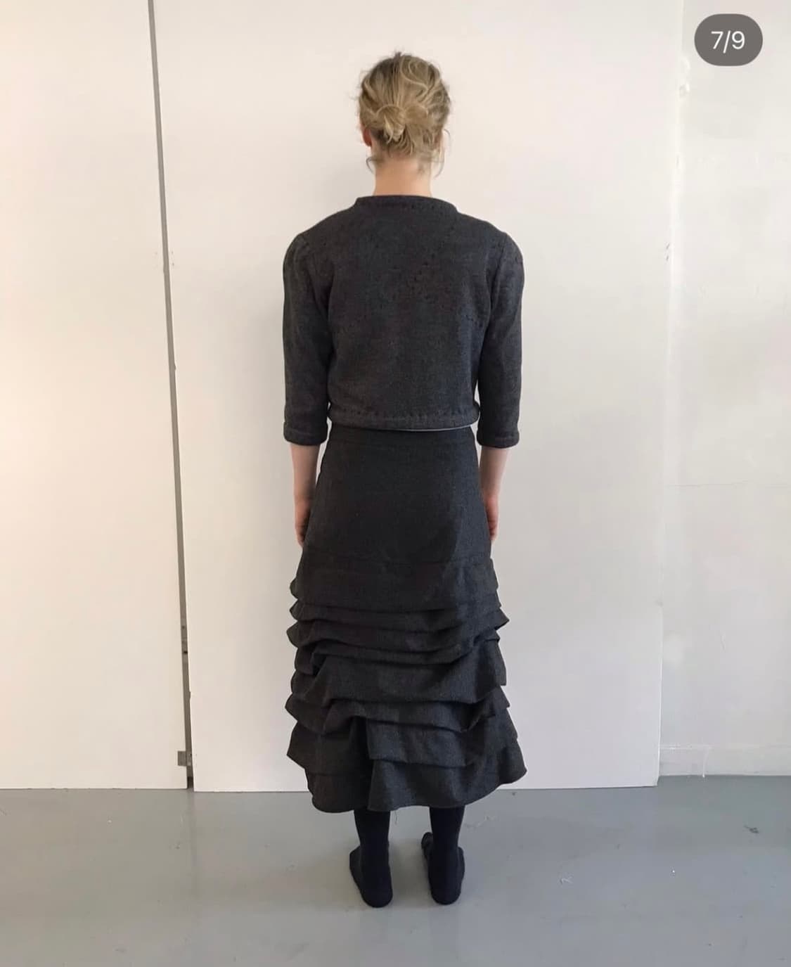 에옹쓰 piled wool skirt B grade제품 상품이미지2